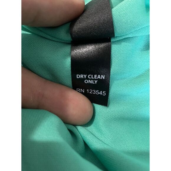 IGIGI by Yuliza Raquel Maxi Dress Floral Blue Green V Neck 30/32 Long Fringe - Picture 9 of 13